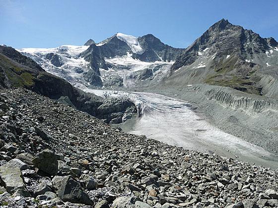 View of the Moiry Glacier 