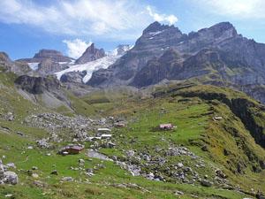 Ober Bergli and the Bluemlisalp glacier