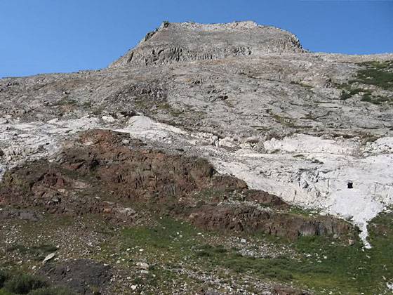 The White Chief Mine (look in the white rocks on the right side of the photo)