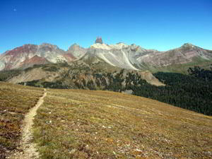 Great views of Lizard Head and the peaks of the San Miguel mountains