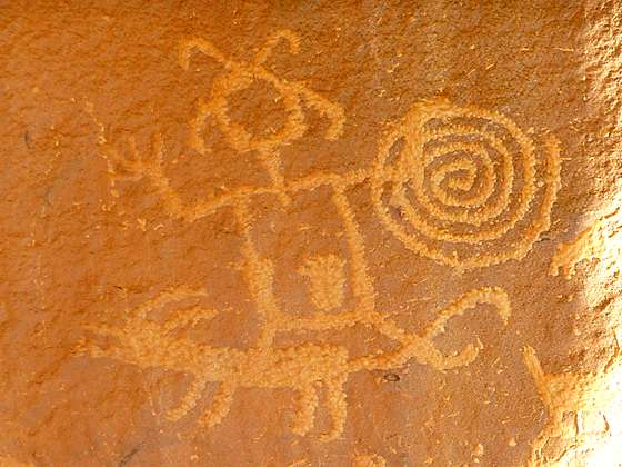 Una Vida trail in Chaco Canyon Chaco Culture National Historic