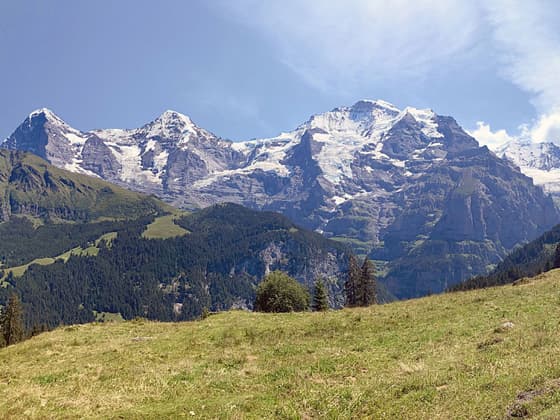 The Eiger, Monch and Jungfrau