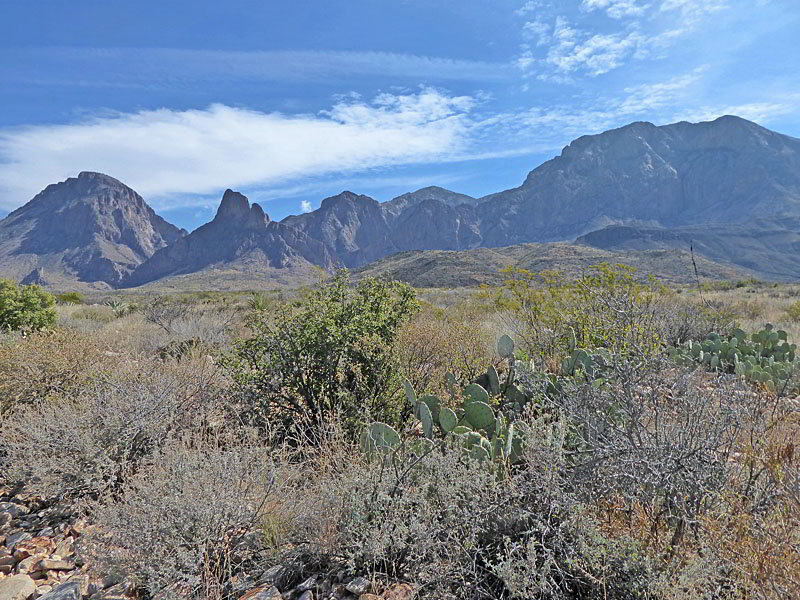 Photo Gallery of the Oak Spring Hiking Trail in Big Bend National Park,  Texas