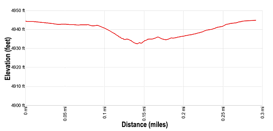 Elevation Profile of the Roadside Ruin Trail