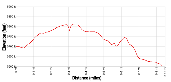 Elevation Profile for the Upheaval Dome Hike