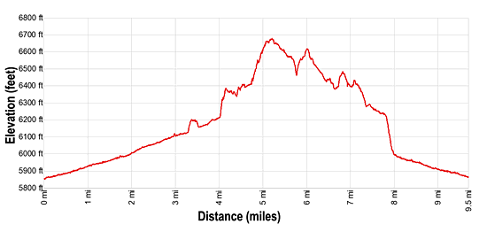 Description of the Upper Muley Twist trail in Capitol Reef National Park